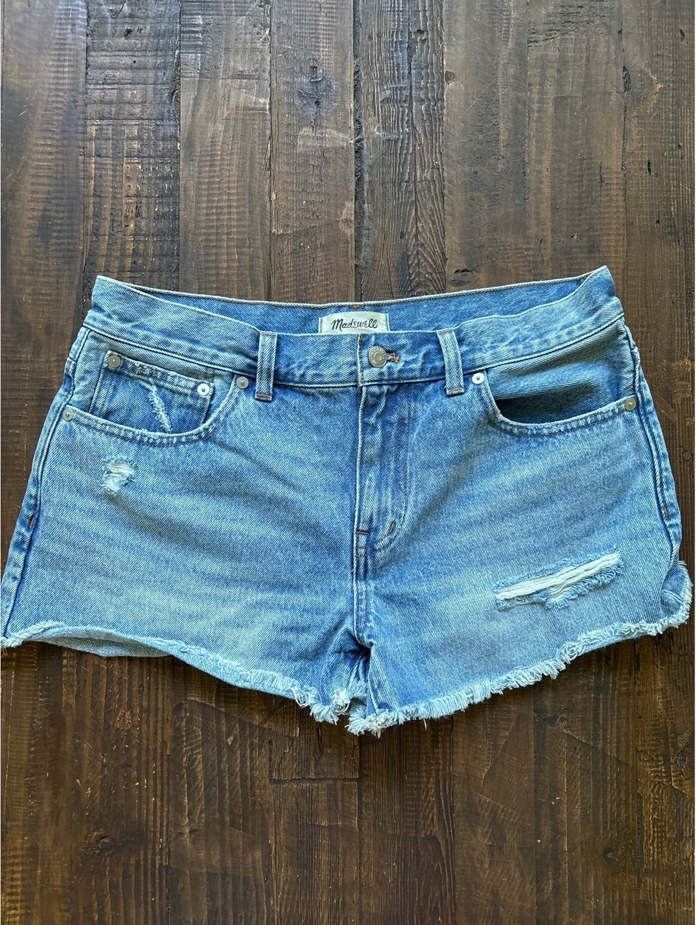 Madewell Distressed Denim shorts